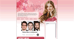 Desktop Screenshot of abigail-breslin.info