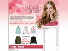 Tablet Screenshot of abigail-breslin.info