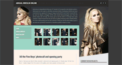 Desktop Screenshot of abigail-breslin.net